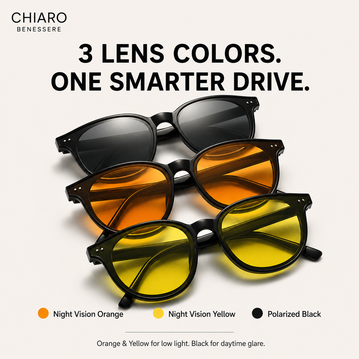 Chiaro LuminaDrive — Nocturnal Vision Eyewear
