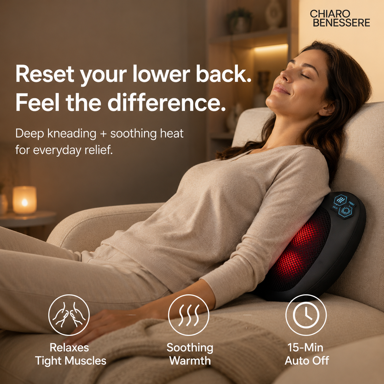 Chiaro Restor Pillow Heating and massaging pillow