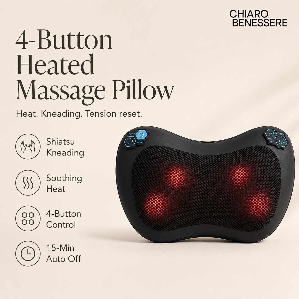 Chiaro Restor Pillow Heating and massaging pillow